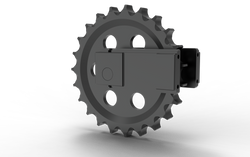 Roue folle JCB 8030 ZTS.